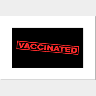 Vaccinated Stamp Posters and Art